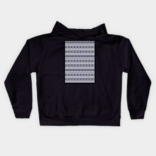 Granny’s Fairisle - Grey Kids Hoodie